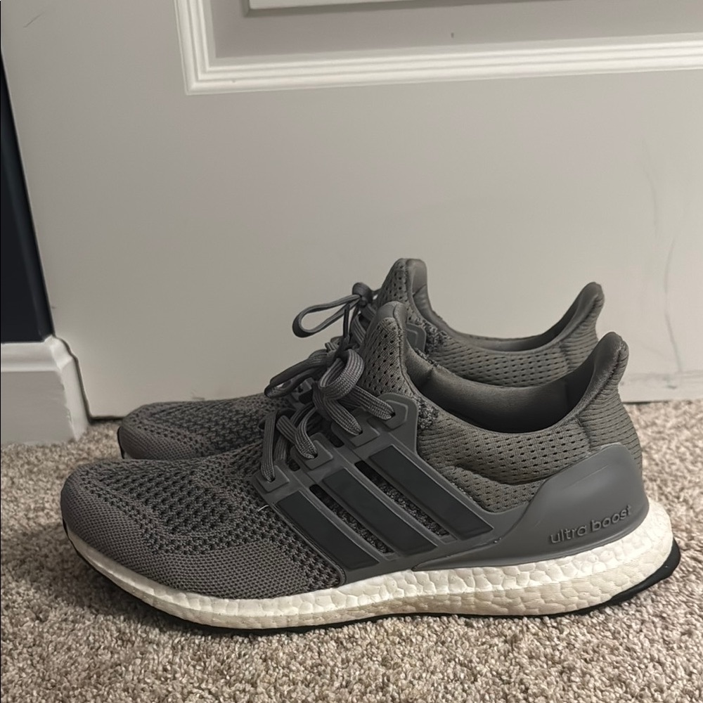 Adidas Gray Athletic Shoes with Boost Cushioning (WORN ONCE)
